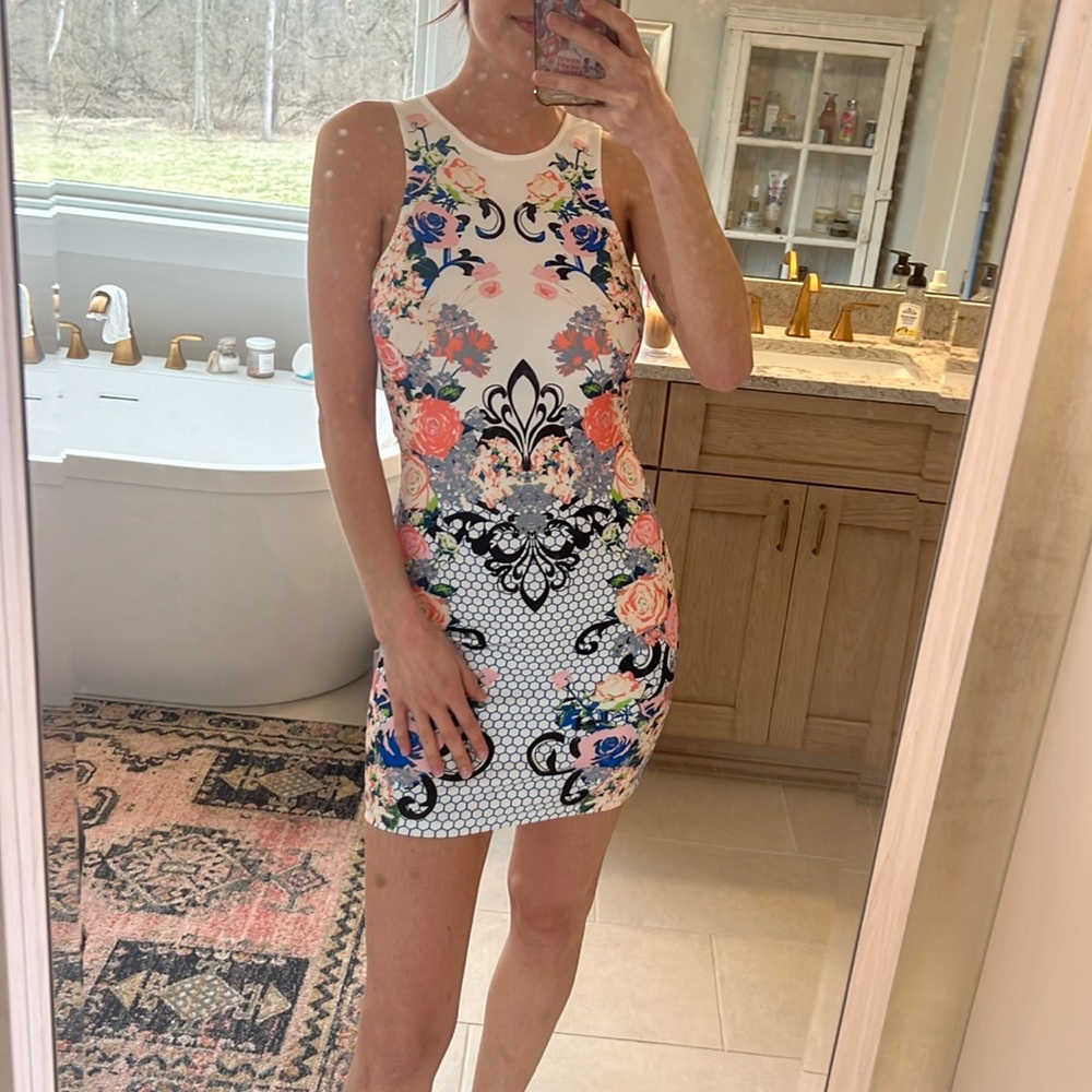 Floral bodycon dress
